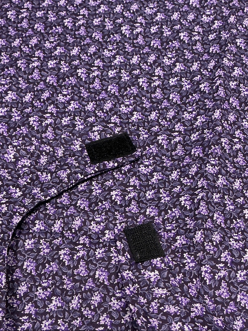 Purple Floral Adult Clothing Protector - Picture 3 of 3